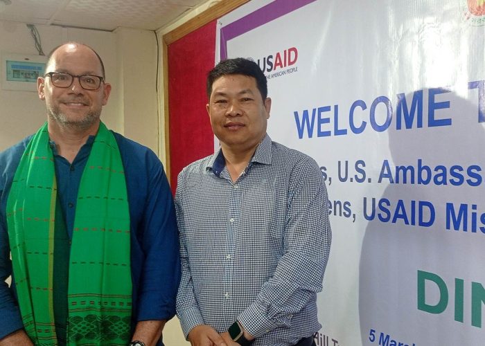 Mr. Peter Da Haas, US Ambassador and Mr. Biplop Chakma, ED of ASHIKA